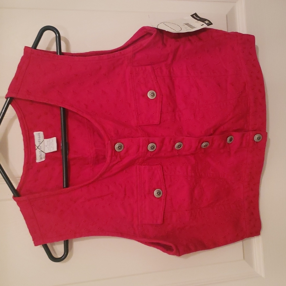 Ladies Red Vest